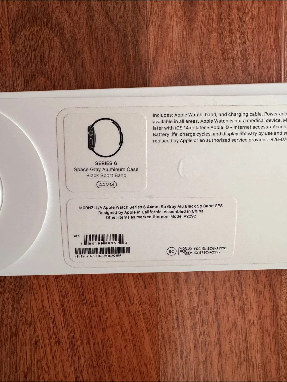 Apple Watch Series 6 - Black Sport Band